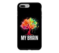 Custodia per iPhone 7 Plus/8 Plus My Brain Tree Rainbow Splash Neurodivergente Adulto