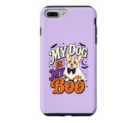 Custodia per iPhone 7 Plus/8 Plus My Corgi Dog is My Boo Carino Halloween Ghost Dog Lover