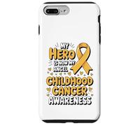 Custodia per iPhone 7 Plus/8 Plus My Hero Is Now My Angel Childhood Cancer Awareness Apparel