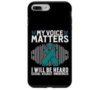 Custodia per iPhone 7 Plus/8 Plus My Voice Matters Support Sexual Assault Awareness Gifts