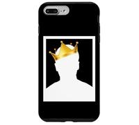 Custodia per iPhone 7 Plus/8 Plus Mysterious Royal King with Golden Crown Illustration Graphic
