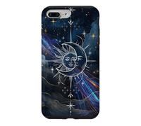 Custodia per iPhone 7 Plus/8 Plus Mystical Sun Moon Nebula Art Cosmic Harmony Design