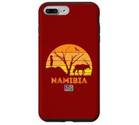 Custodia per iPhone 7 Plus/8 Plus Namibia Desert Oryx Safari Vintage Tramonto Bandiera Africa