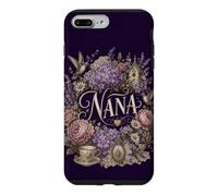 Custodia per iPhone 7 Plus/8 Plus Nana Floral Hummingbird Garden Nonna Lavanda Bloom