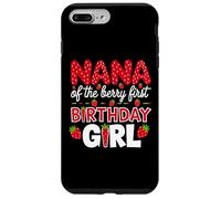 Custodia per iPhone 7 Plus/8 Plus Nana of the Berry Primo Compleanno Ragazza Fragola Nonne