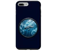 Custodia per iPhone 7 Plus/8 Plus Narvalo osservatore delle balene Unicorno dei mari famiglia balena nell'oceano