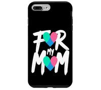 Custodia per iPhone 7 Plus/8 Plus Nastro a forma di cuore per la sensibilizzazione sul cancro alla tiroide per la mia mamma