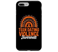 Custodia per iPhone 7 Plus/8 Plus Nastro arancione Boho Rainbow per la consapevolezza della violenza per adolescenti