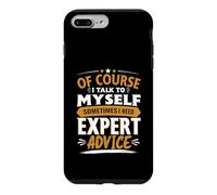 Custodia per iPhone 7 Plus/8 Plus Naturalmente parlo con me umorismo sarcastico divertente