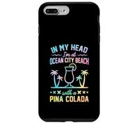 Custodia per iPhone 7 Plus/8 Plus Nella mia testa sono a Ocean City Beach con una Pina Colada