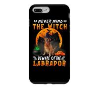 Custodia per iPhone 7 Plus/8 Plus Never Mind The Witch Beware Of Labrador Halloween