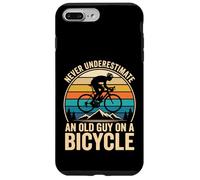 Custodia per iPhone 7 Plus/8 Plus Never Underestimate An Old Guy On A Bicycle Bici