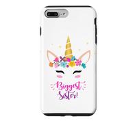 Custodia per iPhone 7 Plus/8 Plus New Baby Girls Biggest Sister Unicorn