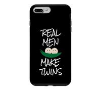 Custodia per iPhone 7 Plus/8 Plus New Dad Real Men Make Twins, divertente regalo per papà