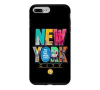 Custodia per iPhone 7 Plus/8 Plus New York City Graphic NYC The City That Never Sleeps