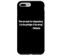 Custodia per iPhone 7 Plus/8 Plus NIETZSCHE CITAZIONE POCHI SONO FATTI PER L'INDIPENDENZA PRIVILEGE...