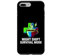 Custodia per iPhone 7 Plus/8 Plus Night Shift Survival Mode Nurse Medical Coffee