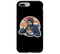 Custodia per iPhone 7 Plus/8 Plus Ninja Eating Ramen Noodles Lover Traditional Japanese Art