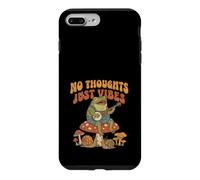 Custodia per iPhone 7 Plus/8 Plus No Thoughts Just Vibes Frog Mindfulness Meditation Mushroom