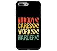 Custodia per iPhone 7 Plus/8 Plus Nobody Cares Vintage Allenamento Palestra Imprenditore Motivazionale