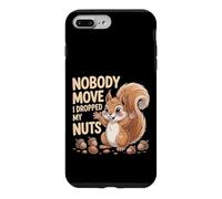 Custodia per iPhone 7 Plus/8 Plus Nobody Move I Dropped My Nuts Giochi di parole sul cibo ||-