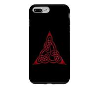 Custodia per iPhone 7 Plus/8 Plus Nodo Triangolo Con Fili Doppiati Rosso