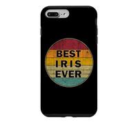 Custodia per iPhone 7 Plus/8 Plus Nome personalizzato Iris I love Iris Retro Vintage Style