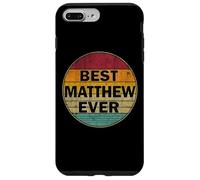 Custodia per iPhone 7 Plus/8 Plus Nome personalizzato Matthew I love Matthew Retro stile vintage