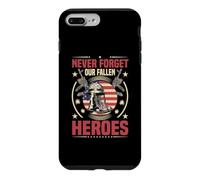 Custodia per iPhone 7 Plus/8 Plus Non dimenticare mai il Memorial Day dei nostri eroi caduti, il giorno dei veterani negli Stati Uniti
