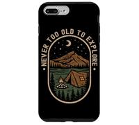 Custodia per iPhone 7 Plus/8 Plus Non è mai troppo vecchio per esplorare il campeggio in campeggio in montagna
