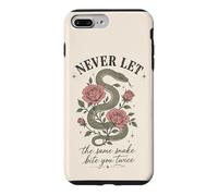 Custodia per iPhone 7 Plus/8 Plus Non lasciare mai che lo stesso serpente ti morda due volte rosa serpente