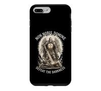 Custodia per iPhone 7 Plus/8 Plus Non No omine Templare Cavaliere Cristiano Fede Sconfiggi il Male