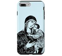 Custodia per iPhone 7 Plus/8 Plus Nostra Beata Madre Maria e Bambino Mater Amabilis Cattolica