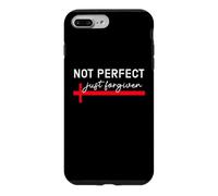 Custodia per iPhone 7 Plus/8 Plus Not Perfect Just Forgiven Christian Bible Verse John 1:9
