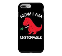 Custodia per iPhone 7 Plus/8 Plus Now I'm Unstoppable - Funny T-Rex Dinosaur
