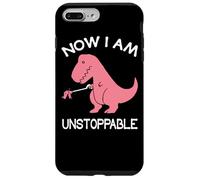 Custodia per iPhone 7 Plus/8 Plus Now I'm Unstoppable - Funny T-Rex Dinosaur