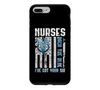 Custodia per iPhone 7 Plus/8 Plus Nurses Back The Blue I've Got Your Six - Nurse Show Support