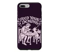 Custodia per iPhone 7 Plus/8 Plus Nutri i tuoi demoni - Divertente fantasia gotica per Halloween