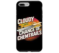 Custodia per iPhone 7 Plus/8 Plus Nuvoloso con la possibilità di scie chimiche divertente cospirazione