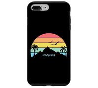 Custodia per iPhone 7 Plus/8 Plus Oahu Palme Isola Montagne Hawaii Regalo Souvenir Spiaggia