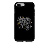 Custodia per iPhone 7 Plus/8 Plus Oak City Raleigh NC Retro Groovy North Carolina Vintage