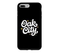 Custodia per iPhone 7 Plus/8 Plus Oak City Raleigh NC Retro Groovy North Carolina Vintage