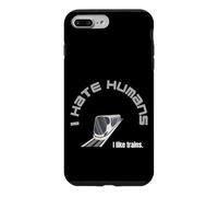 Custodia per iPhone 7 Plus/8 Plus odio persone amore treni nerd autista asperger