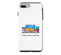 Custodia per iPhone 7 Plus/8 Plus Oggi sarò un pigro Blob No Cat Not Today Kitten Funny