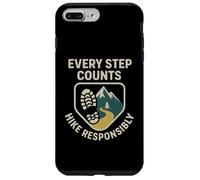 Custodia per iPhone 7 Plus/8 Plus Ogni passo conta, escursione responsabile | Regalo per la giornata della sicurezza degli escursionisti