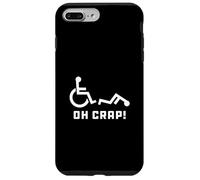 Custodia per iPhone 7 Plus/8 Plus Oh Crap Wheelchair Birthday Handicap Disability Funny
