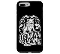 Custodia per iPhone 7 Plus/8 Plus Okinawa Giappone Guardian Shisa Lion Retro Hanko Kanji Souvenir