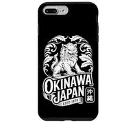 Custodia per iPhone 7 Plus/8 Plus Okinawa Giappone Guardian Shisa Lion Retro Hanko Kanji Souvenir