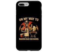 Custodia per iPhone 7 Plus/8 Plus "On My Way to Making Bad Decisions" - Divertente barbecue alla griglia