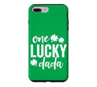 Custodia per iPhone 7 Plus/8 Plus One Lucky Dada, regalo per San Patrizio, colore: verde e scuro